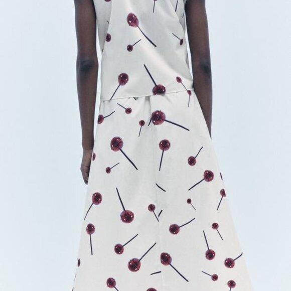 ZARA SS24 PRINTED POPLIN SHIRTDRESS ZW COLLECTION 3089/144 019/320 - Picture 5 of 11